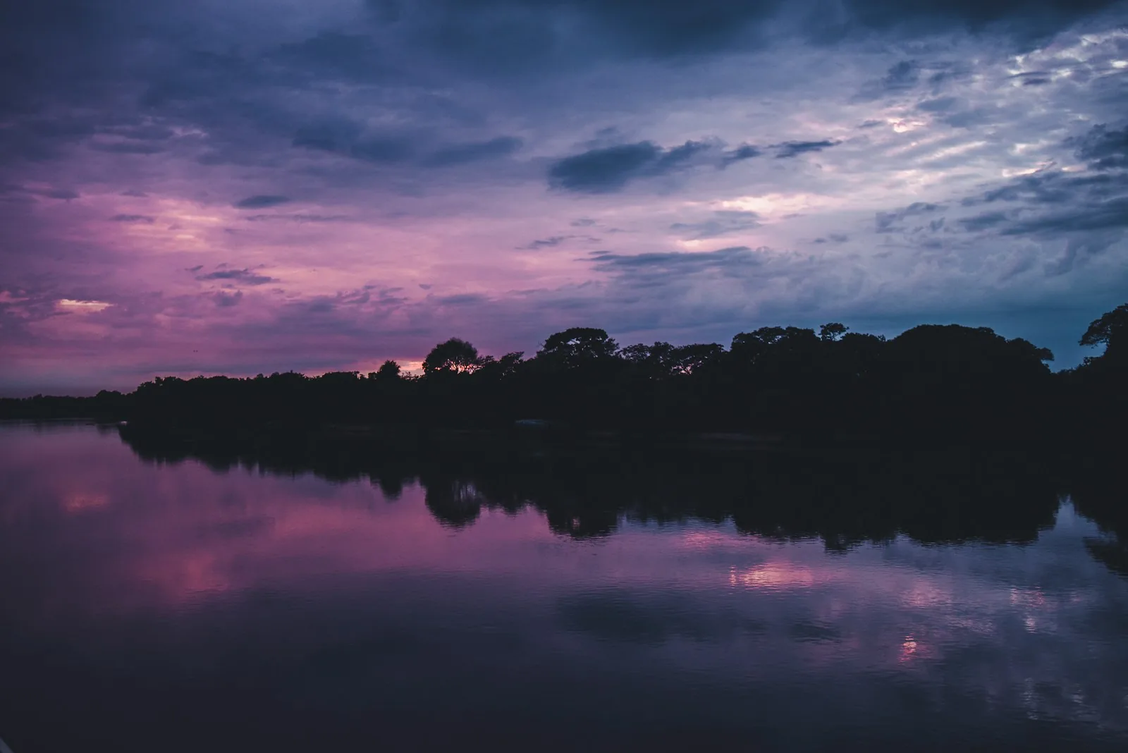 Pantanal ao entardecer