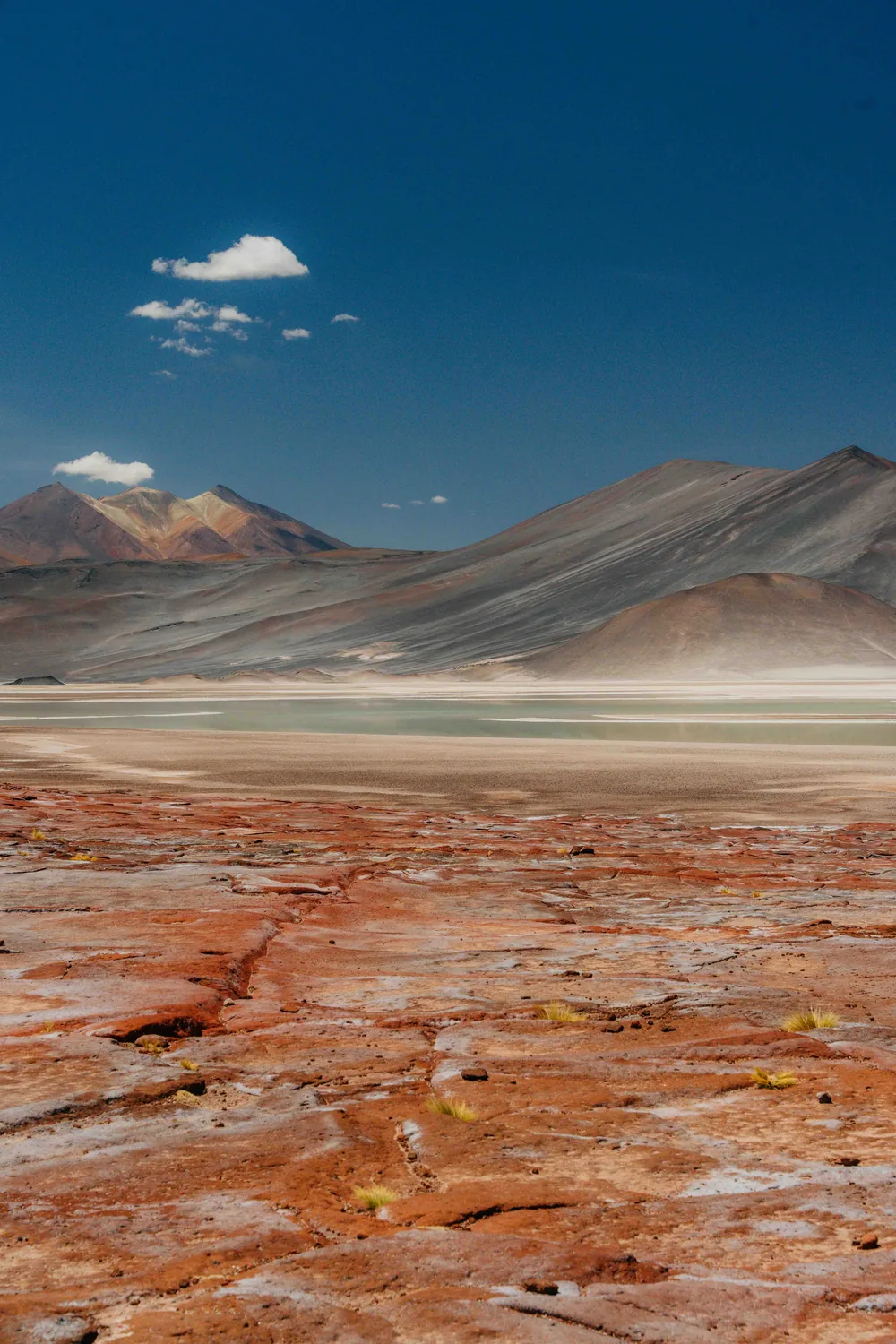 Mirador de Socaire sobre o salar