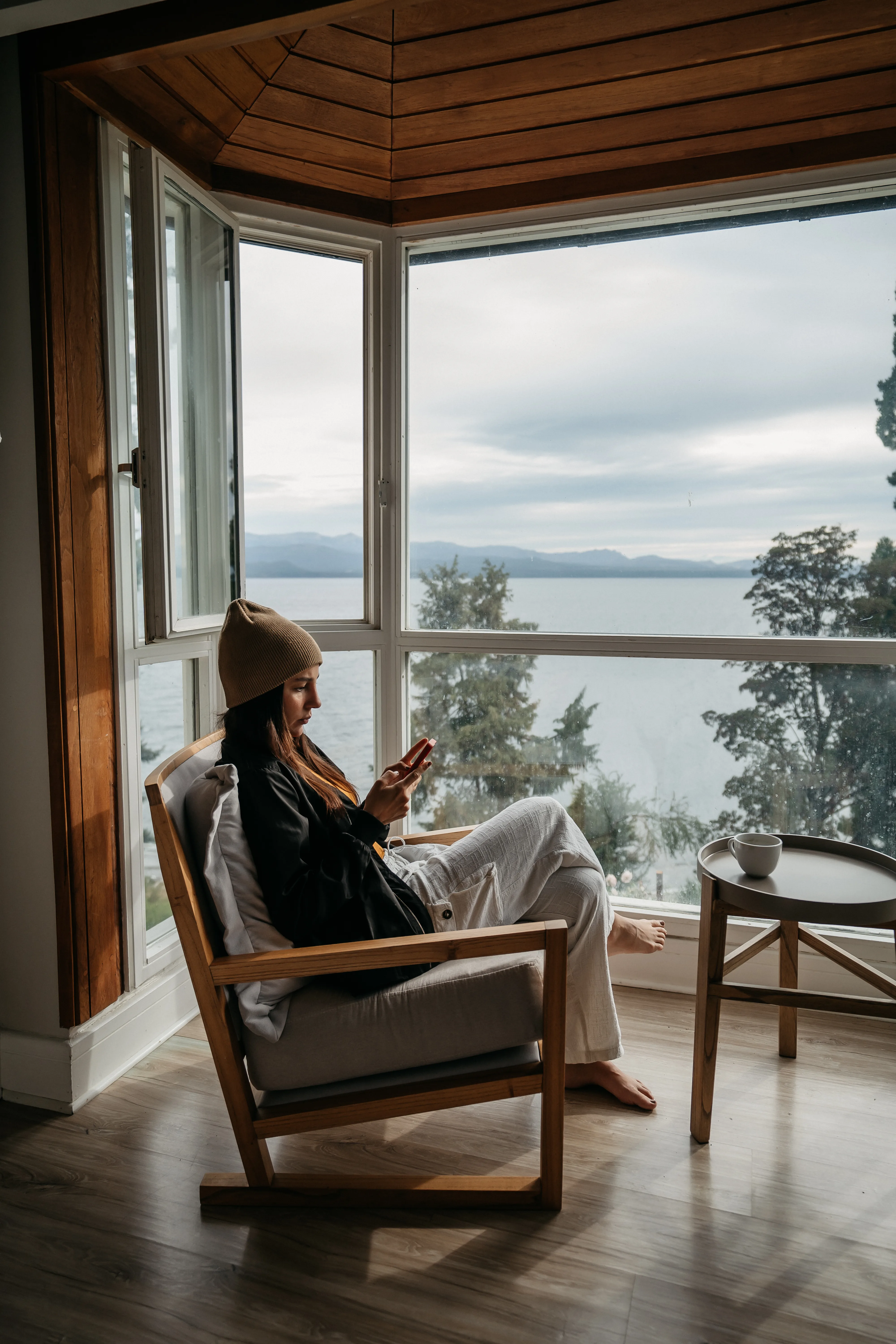 Hospedagem à beira do Lago Nahuel Huapi