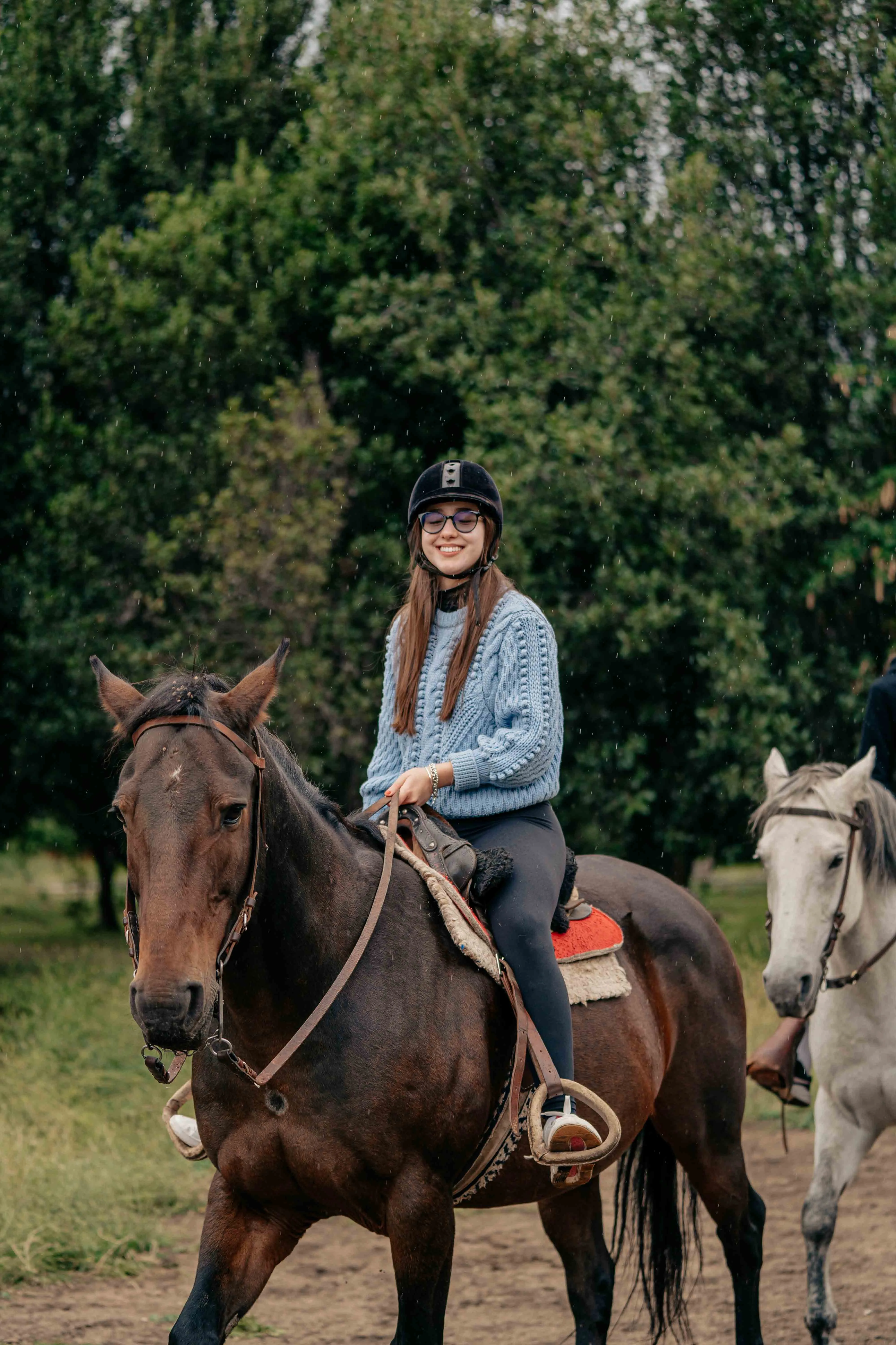 Cavalgada na estepe patagônica