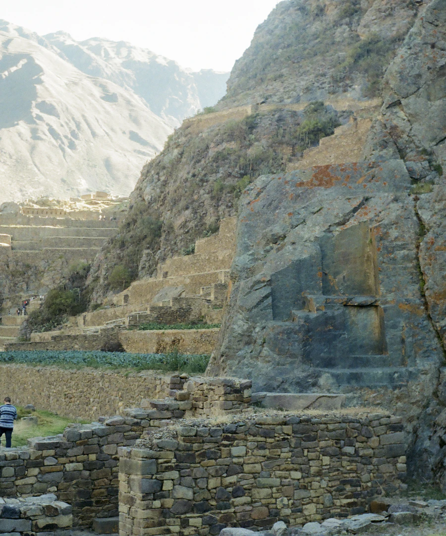 Fortaleza inca de Ollantaytambo no Vale Sagrado