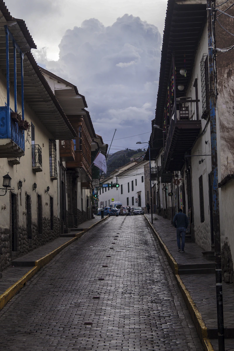 Ruas de pedra do centro colonial de Cusco
